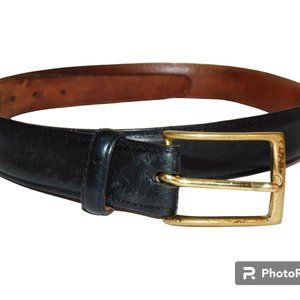 Martin Dingman Black Genuine Calfskin Leather Belt Made By Hand In America